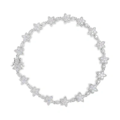 Haus Of Brilliance 14k White 1 1/5 Cttw Round Diamond Bracelet - (h-i Color