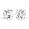 Haus Of Brilliance 14k Gold 1.0 Cttw Lab Grown Diamond Solitaire Stud Earrings In Brown
