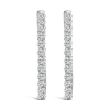 Haus Of Brilliance 14k Gold 1.0 Cttw Oval Lab Grown Diamond Hoop Earrings In Metallic