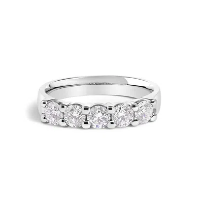 Haus Of Brilliance 14k Gold 1.00 Cttw Diamond 5 Stone Band Ring In Metallic