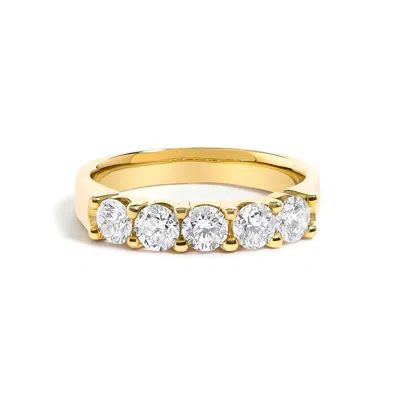 Haus Of Brilliance 14k Gold 1.00 Cttw Diamond 5 Stone Band Ring