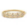 Haus Of Brilliance 14k Gold 1.00 Cttw Diamond Vintage Inspired Floral Bangle Bracelet In Gold