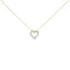 Haus Of Brilliance 14k Gold 1/2 Carat Lab Grown Diamond Heart Shape Pendant Necklace In Brown
