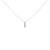 Haus Of Brilliance 14k White Gold 1/2 Cttw Lab Grown Diamond Three Stone Pendant Necklace In Gray