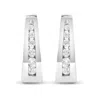 Haus Of Brilliance 14k Gold 1/4 Cttw Channel-set Brilliant Round-cut Diamond Hoop Earrings In White
