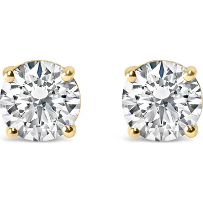 Haus Of Brilliance 14k Gold 3.0 Cttw Lab Grown Diamond Solitaire Stud Earrings In Multi