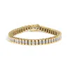 Haus Of Brilliance 14k Gold 3.0 Cttw Princess Cut Quad Invisible Set Tennis Bracelet In Gold