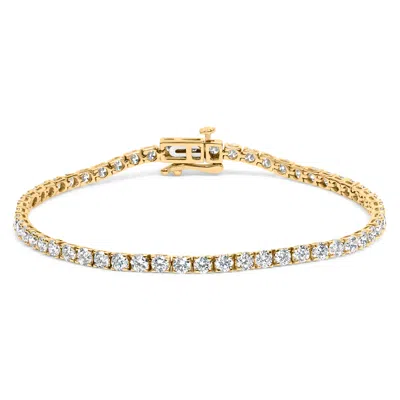 Haus Of Brilliance 14k Gold 5.0 Cttw Lab Grown Diamond Tennis Bracelet In Yellow