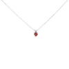 Haus Of Brilliance 14k Gold 5x5 Mm Heart Shaped Gemstone Solitaire Pendant Necklace