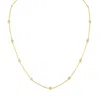 Haus Of Brilliance 14k Gold Diamond Station Necklace In Yellow