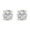 Haus Of Brilliance 14k Yellow Gold 4.0 Cttw Round Lab Grown Diamond Solitaire Stud Earrings With Scr In Yellow