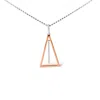 Haus Of Brilliance 14k Rose And White Gold 1/8 Cttw Diamond Windchime 18" Pendant Necklace In Multi
