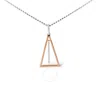 Haus Of Brilliance 14k Rose And White Gold 1/8 Diamond Windchime 18" Pendant Necklace (g-h In Two Tone