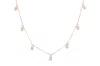 Haus Of Brilliance 14k Rose Gold 1 3/8 Cttw Oval Lab Grown Diamond Dangle Station Necklace