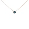 Haus Of Brilliance 14k Rose Gold 2.0 Cttw Bezel Set Blue Diamond Solitaire Pendant Necklace In Multi