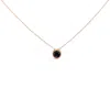 Haus Of Brilliance 14k Rose Gold 3 1/2 Cttw Bezel-set Black Round Diamond Solitaire Pendant Necklace In Pink
