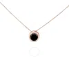 Haus Of Brilliance 14k Rose Gold 7.0 Cttw Bezel-set Black Round Diamond Solitaire Pendant Necklace - In Pink/rose Gold Tone/gold Tone