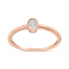 Haus Of Brilliance 14k Rose Gold Plated .925 Sterling Silver 1/20 Cttw Miracle Set Diamond Ring In Multi