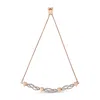 Haus Of Brilliance 14k Rose Gold Plated .925 Sterling Silver Cttw Diamond Accent Layered Infinity Link And Heart Adjust In Multi