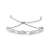 Haus Of Brilliance 14k Rose Gold Plated .925 Sterling Silver Diamond Accent Alternating Marquise Shape And Heart Links  In White