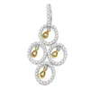 Haus Of Brilliance 14k Two- Toned Gold 2/5 Cttw Round Diamond Pendant Necklace In Multi