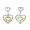 Haus Of Brilliance 14k Two Toned 1/2 Cttw Round Cut Diamond Earrings In Multi