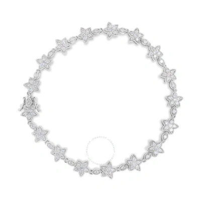 Haus Of Brilliance 14k White 1 1/5 Cttw Round Diamond Bracelet - (h-i Color