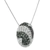Haus Of Brilliance 14k White Gold 1 1/10 Cttw Round Cut Treated Blue Diamond Fashion Pendant Necklace In White
