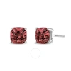 Haus Of Brilliance 14k White Gold 1 1/2 Cttw Lab Grown Pink Cushion 4-prong Set Classic Diamond Soli In White