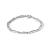 Haus Of Brilliance 14k White Gold 1-1/2 Cttw Round Brilliant-cut & Baguette Cut Diamond Bezel And Tapered Link 7" Tenni In White
