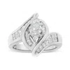 Haus Of Brilliance 14k White Gold 1 1/4 Cttw Pie, Baguette And Princess Cut Diamond Marquise Shape Engagement Cocktail In White