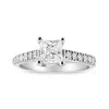 Haus Of Brilliance 14k White Gold 1 1/5 Cttw 4-prong Set Princess Diamond Classic Engagement Ring Ring In White