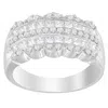 Haus Of Brilliance 14k White Gold 1 1/7ct. Tdw Round And Princess-cut Diamond Ring(h-i, Si2-i1) In White