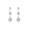 Haus Of Brilliance 14k White Gold 1 Cttw Princess Cut Diamond Earrings In White