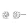 Haus Of Brilliance 14k White Gold 1.0 Cttw Lab-grown Diamond Screw-back Classic Bezel Solitaire Stud In White