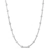 Haus Of Brilliance 14k White Gold 1.0 Cttw Diamond Flower And Bar Station Necklace In White
