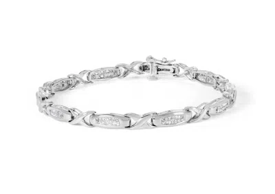Haus Of Brilliance 14k White Gold 1.0 Cttw Invisible-set Princess Diamond Tennis Bracelet