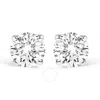 Haus Of Brilliance 14k White Gold 1.0 Cttw Lab Grown Diamond Solitaire Stud Earrings