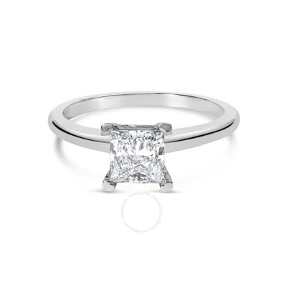 HAUS OF BRILLIANCE HAUS OF BRILLIANCE 14K WHITE GOLD 1.0 CTTW PRINCESS LAB-GROWN DIAMOND SOLITAIRE ENGAGEMENT RING