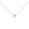 Haus Of Brilliance 14k White Gold 1.00 Cttw Bezel Lab-grown Diamond Solitaire Pendant Necklace In White