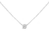 Haus Of Brilliance 14k White Gold 1.00 Cttw Bezel Set Round Lab-grown Diamond Solitaire 18" Pendant Necklace In White