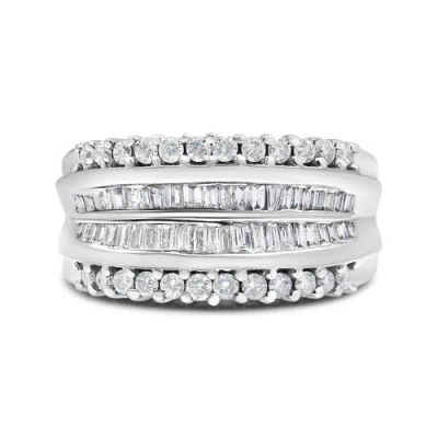 Haus Of Brilliance 14k White Gold 1.00 Cttw Diamond Modern Band Ring