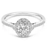 Haus Of Brilliance 14k White Gold 1.00 Cttw Lab-grown Diamond Oval Shaped Halo Engagement Ring