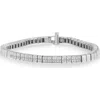 Haus Of Brilliance 14k White Gold 1.00 Cttw Princess Cut Diamond Bracelet In White
