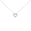 Haus Of Brilliance 14k White Gold 1/2 Carat Lab Grown Diamond Heart Shape Pendant Necklace In Metallic