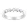 Haus Of Brilliance 14k White Gold 1/2 Cttw Diamond 5-stone Band Ring In White