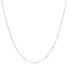 Haus Of Brilliance 14k White Gold 1/2 Cttw Diamond Bezel Station Paperclip Chain Necklace In White