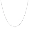 Haus Of Brilliance 14k White Gold 1/2 Cttw Diamond Bezel Station Paperclip Chain Necklace (h-i Color In White