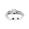 Haus Of Brilliance 14k White Gold 1/2 Cttw Diamond Solitaire Pave Set Engagement Ring In White