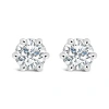 Haus Of Brilliance 14k White Gold 1/2 Cttw Lab-grown Diamond Stud Earrings In Metallic